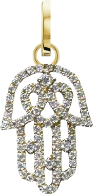 Charm - Openwork Guardian Hamsa Charm