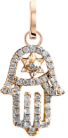 Charm - Star of David Hamsa Charm
