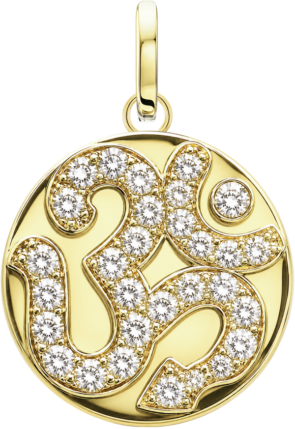 Radiant Om Medallion