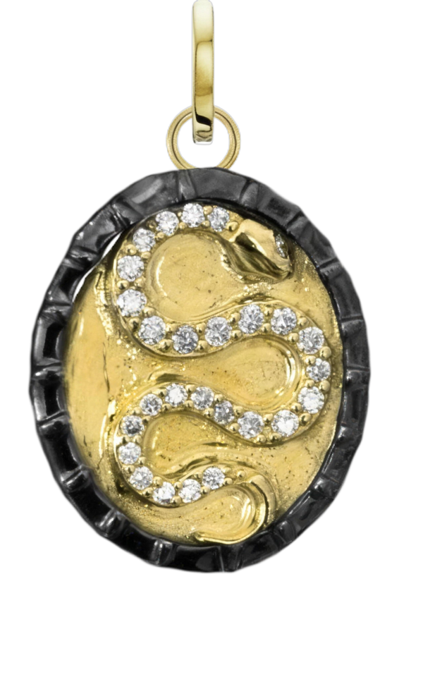 Serpent Cameo Charm