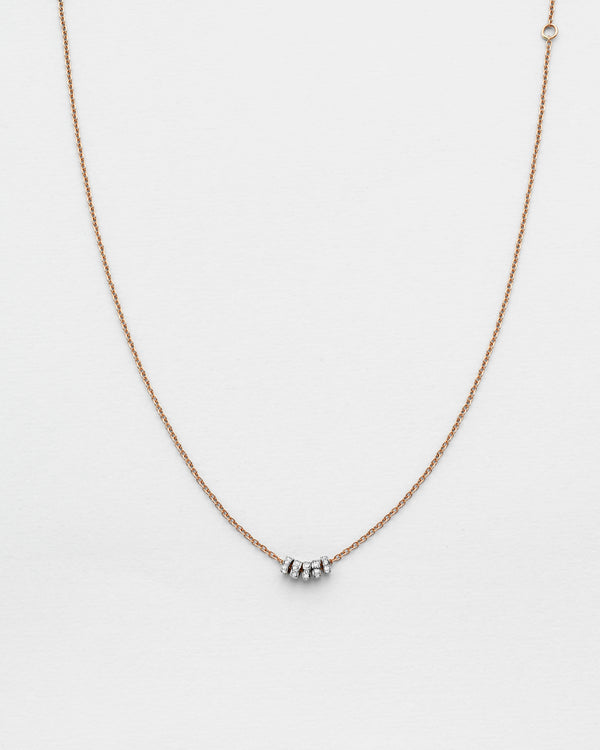 Chain Reaction Mini Rondel Necklace