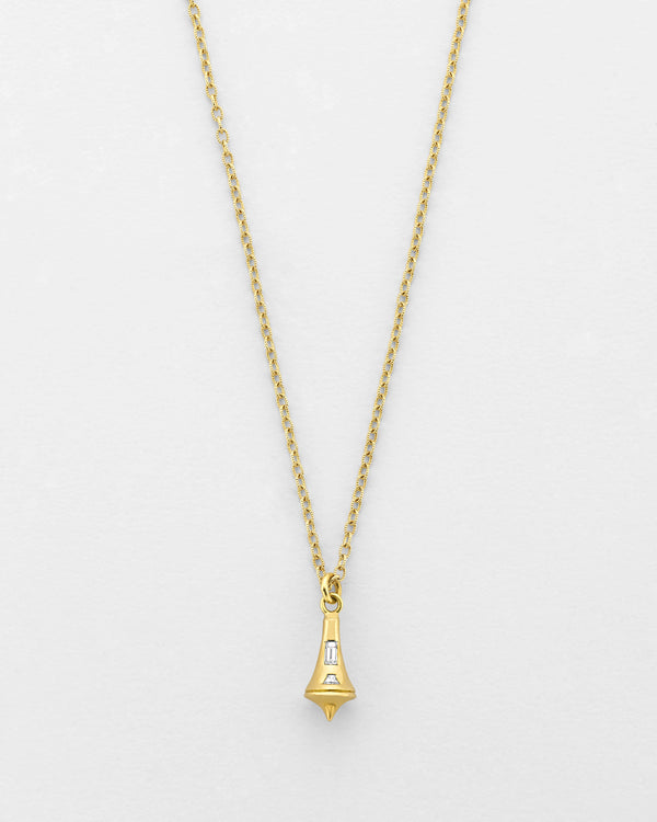 Chain Reaction Pendulum Bell Necklace