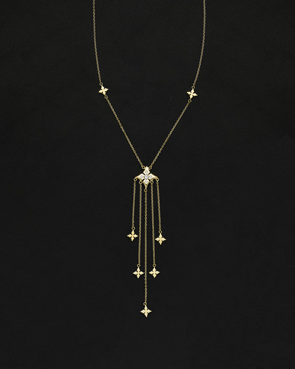 Libertine Jumbo Clover Chandelier Necklace