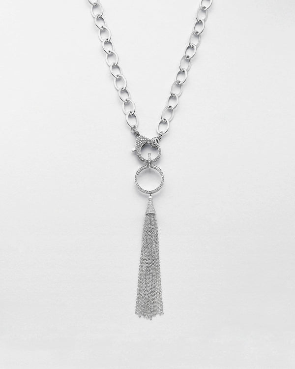 Circle Softly Tassle Necklace