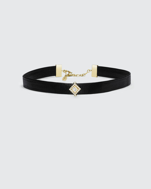 Black Butter Princess Pave Choker