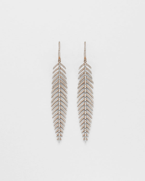 Fine Feather Medium Earrings