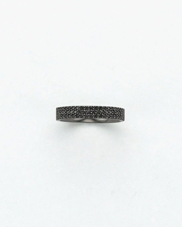 Black Diamond Midi Ring