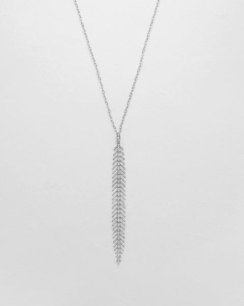 Fine Feather Chain Necklace