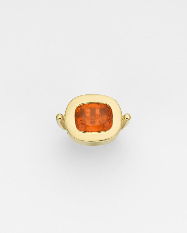 La Crème Orange Opal Cocktail Ring