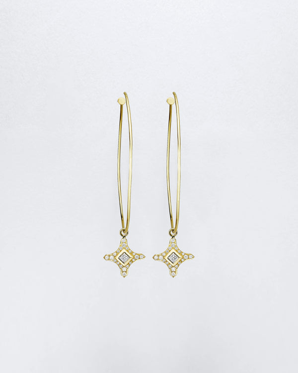 Hula Clover Croix Charm Earrings
