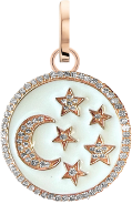 Charm - Celestial Enamel Medallion