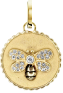 Charm - Enamel Bee Medallion
