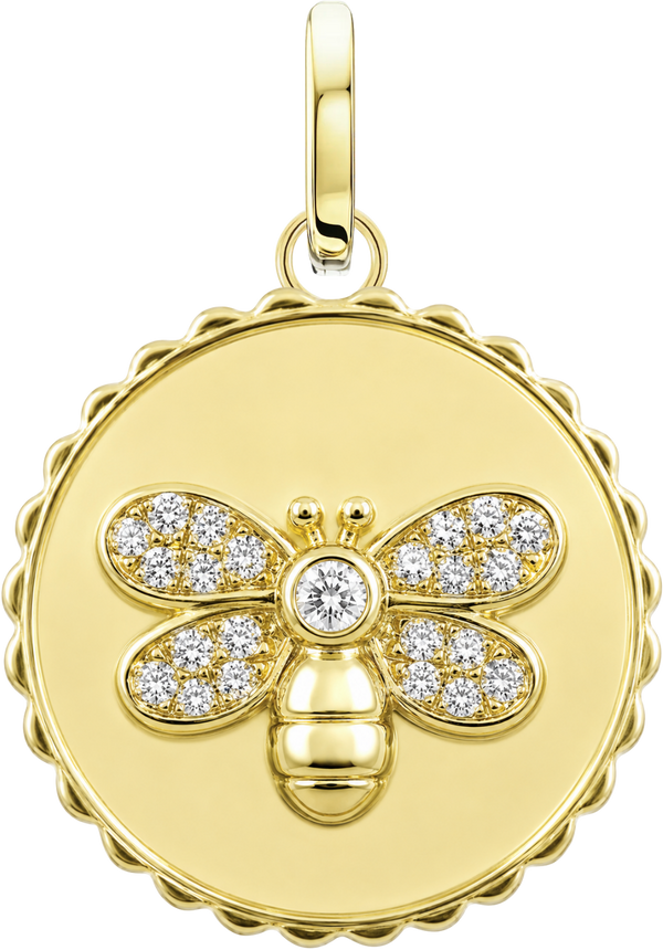 Scalloped Bee Medallion