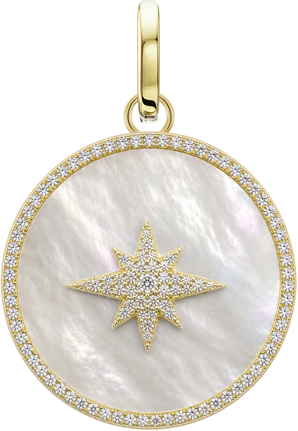 Mother of Pearl North Star Medallion