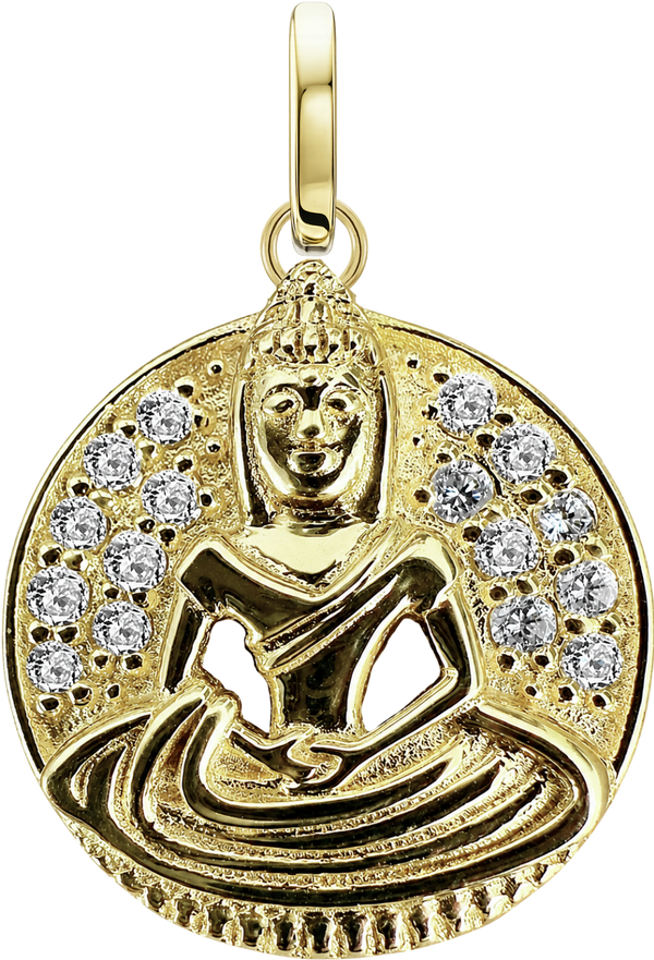 Meditating Buddha Medallion
