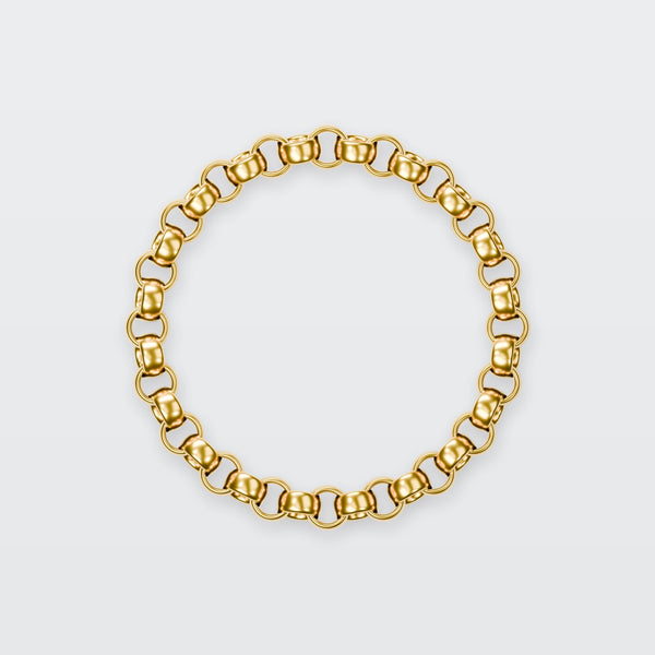 Rolo Chain Bracelet in 14K yellow gold