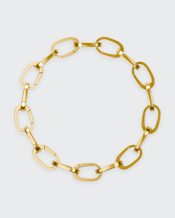 Special Oval Bracelet in 14K yellow gold