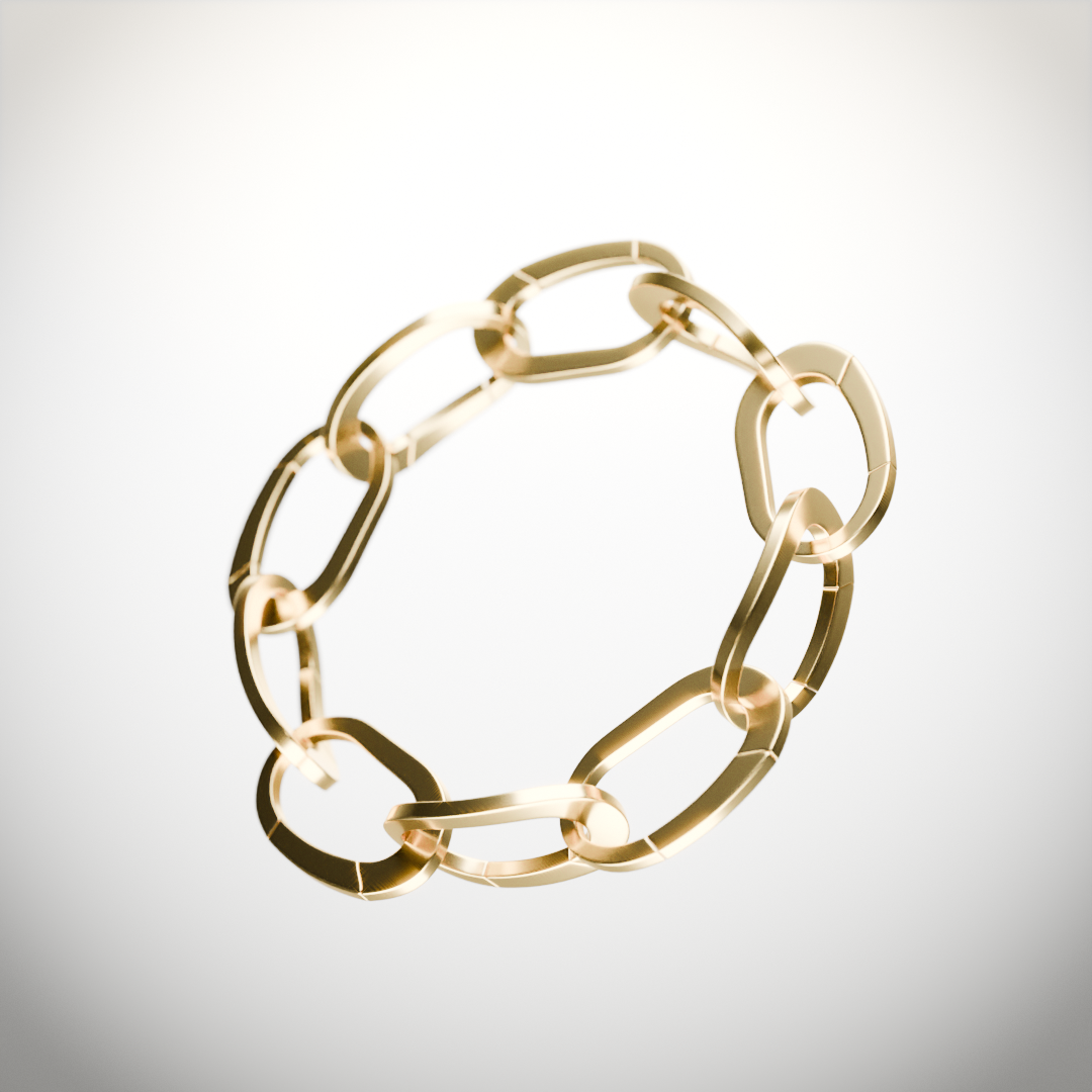 Special Hinged Oval Bracelet