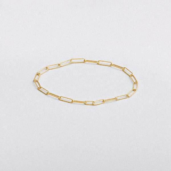 Thin Paperclip Chain Bracelet - Ilene Joy