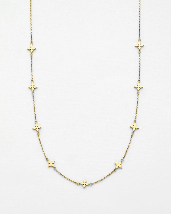 Chain Reaction Cut Out Clover Necklace