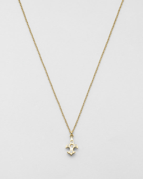 Chain Reaction Fleur de Lis Necklace