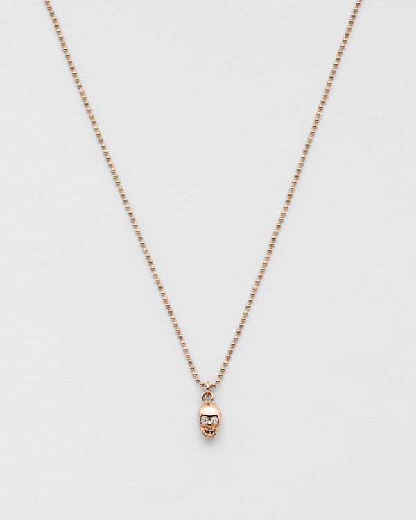 Chain Reaction Skull Necklace
