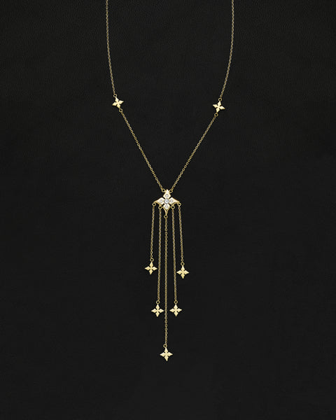 Libertine Jumbo Clover Chandelier Necklace