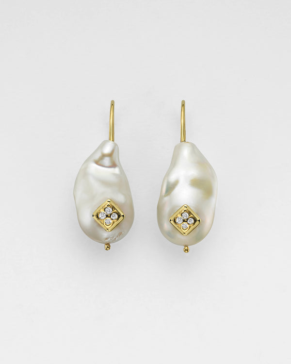 Baroque Harlequin Inlay Earrings