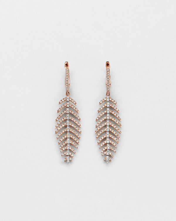 Fine Feather Petite Earrings