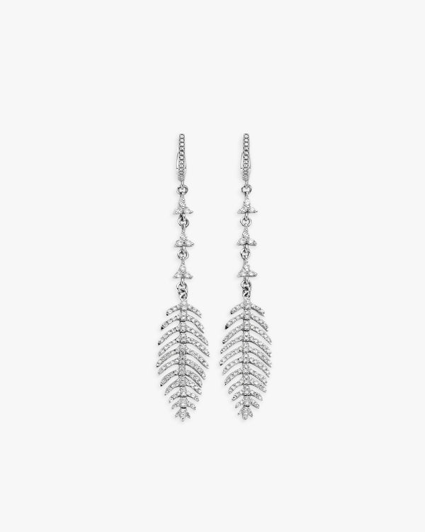 Fine Feather Twinkling Star Earrings