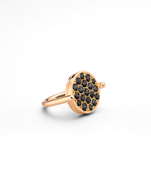 Black Diamond Cluster Ring