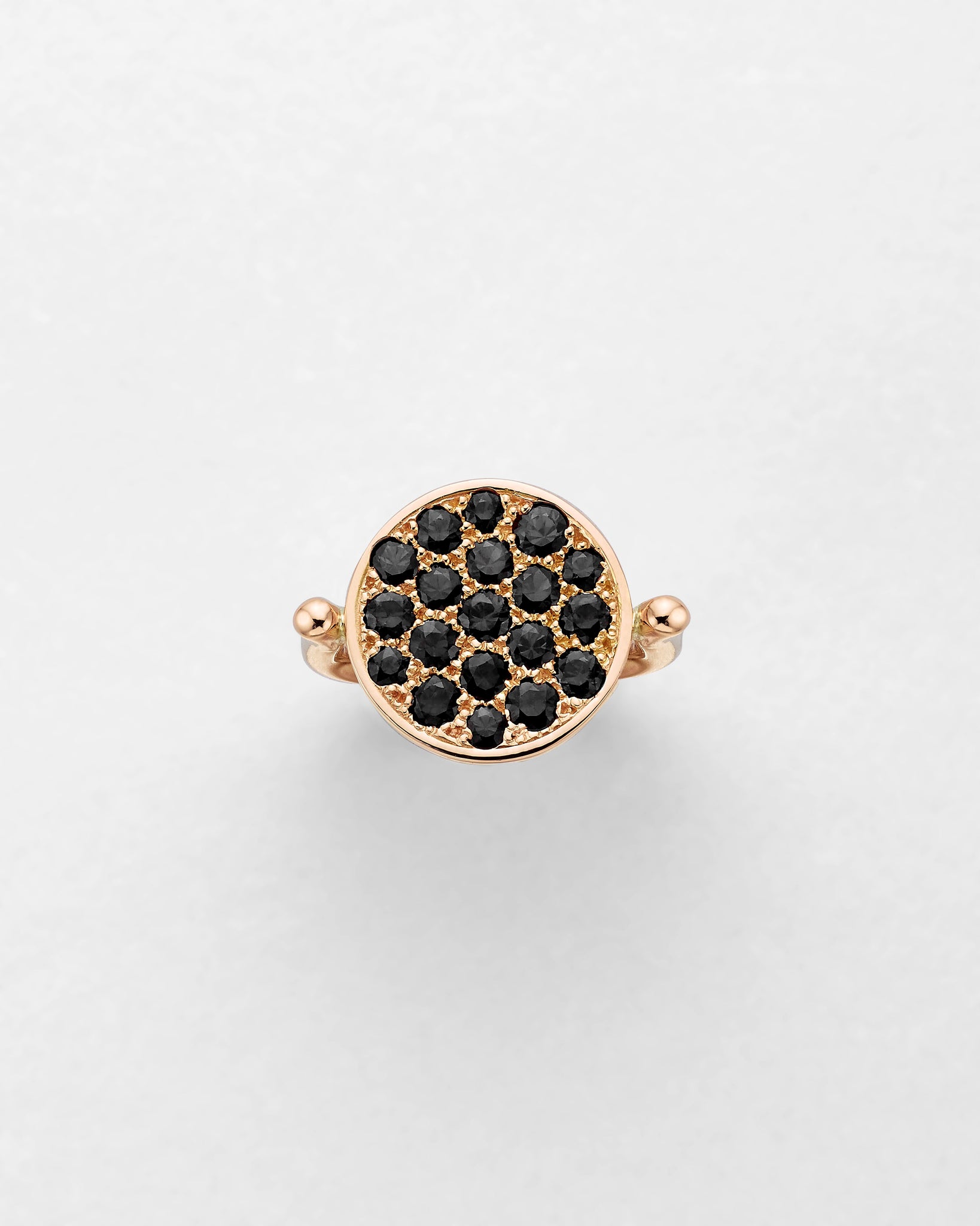 Black Diamond Cluster Ring