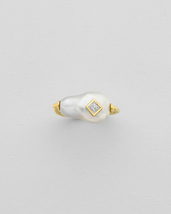 Petite Baroque Princess Inlay Ring