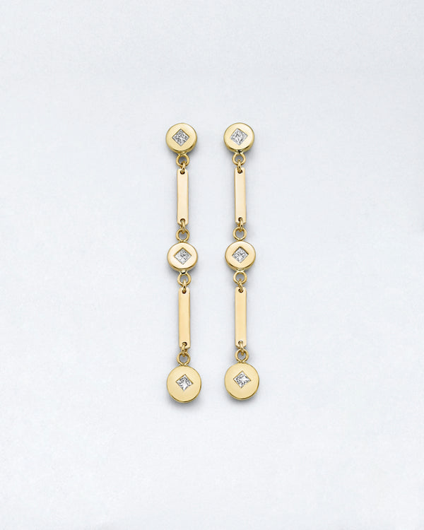 Drop Dead Medallion Earrings