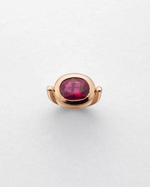 La Crème Magenta Tourmaline Cocktail Ring