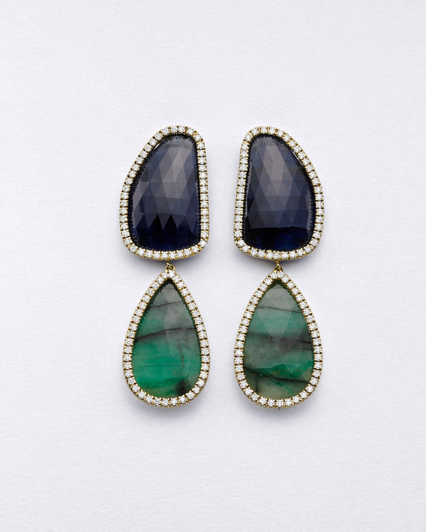 La Crème Emerald Earrings