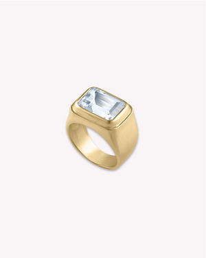 JAZZY SIGNET RING