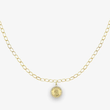 Oval chain, Petite: Three Graces Medallion