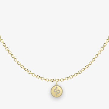 Circle chain, Petite: Serpent Halo Medallion